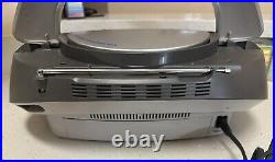 Sony CFD-S350 Portable Cassette Boombox Silver CD Player Radio Store Display