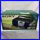 Sony CFD-S38 AM/FM Radio CD Cassette Player Portable Boom Box withRemote Blue New