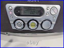 Sony CFD-S40CP Portable CD Cassette & Radio Boombox MEGA BASS Stereo Player