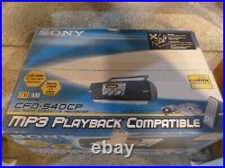 Sony CFD-S40CP Portable CD Cassette & Radio Boombox MEGA BASS Stereo Player NEW