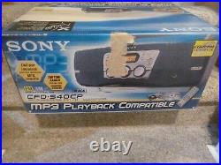 Sony CFD-S40CP Portable CD Cassette & Radio Boombox MEGA BASS Stereo Player NEW