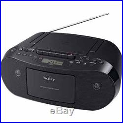 Sony CFD-S50 Portable CD Cassette Player FM / AM Radio Boombox Black