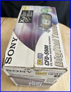 Sony CFD-S500 CD/Radio/Cassette Boombox Digital Tuner Brand New Sealed