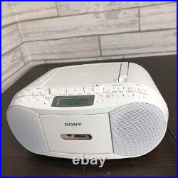 Sony CFD-S70 Boombox CD Player Radio Stereo Cassette White 11W Audio Japan