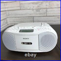 Sony CFD-S70 Boombox CD Player Radio Stereo Cassette White 11W Audio Japan