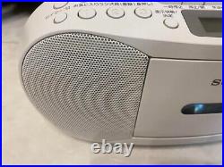 Sony CFD-S70 Boombox CD Player Radio Stereo Cassette White 11W Audio Japan