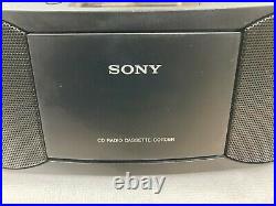Sony CFD-S70 CD Cassette Player Boombox Portable CD FM Radio AM MP3 Sleep Timer