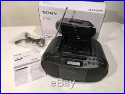 Sony CFD-S70 CD Cassette Tape Player AM/FM Radio Boombox NOS Stereo Portable