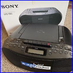 Sony CFD-S70 Radio CD Cassette Player Boombox Portable Boxed Instructions VGC