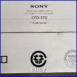 Sony CFD-S70 Radio CD Cassette Player Boombox Portable Boxed Instructions VGC