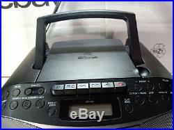 Sony CFD-S70 Stereo Boombox Portable Compact Disc Radio Cassette Player Recorder