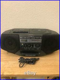 Sony CFD-V15 Portable Stereo Boombox CD Radio Cassette Player Vintage
