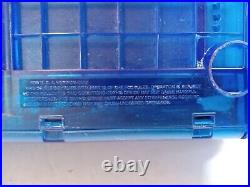 Sony CFD-V177 PORTABLE BOOMBOX CD/TAPE AM/FM RARE TRANSPARENT BLUE SHELL VTG