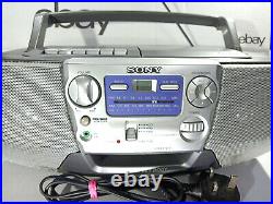 Sony CFD-V7 Stereo Boombox Portable Compact Disc Radio Cassette Player Recorder