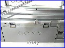 Sony CFD-V7 Stereo Boombox Portable Compact Disc Radio Cassette Player Recorder
