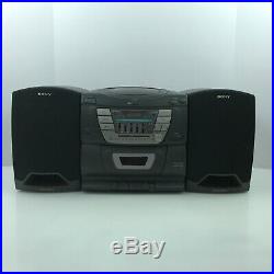 Sony CFD Z125 Boombox Radio, CD, & Cassette Player Portable 5. E4
