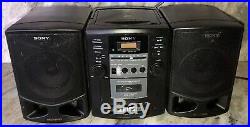 Sony CFD Z130 Boombox AM/FM CD Cassette Player Portable Boombox TESTED-RARE MINT