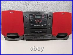 Sony CFD-Z501 Mega Bass Boombox CD Radio Cassette-Corder Portable Stereo RARE