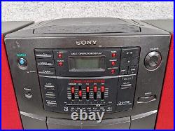 Sony CFD-Z501 Mega Bass Boombox CD Radio Cassette-Corder Portable Stereo RARE