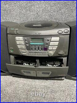 Sony CFD-ZW165 AM/FM Stereo Cassette Recorder CD Boombox