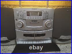 Sony CFD-ZW755 Boombox CD Radio Dual Cassette Player Stereo FULLY FUNCTIONAL