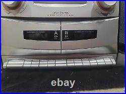 Sony CFD-ZW755 Boombox CD Radio Dual Cassette Player Stereo FULLY FUNCTIONAL