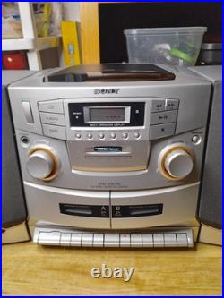 Sony CFD-ZW755 CD/Radio/Cassette Boombox Dual Cassette Mega Bass Cleaned/Tested