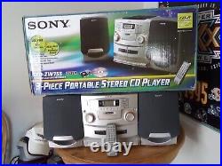 Sony CFD-ZW755 CD Radio Cassette Recorder Boombox Stereo Cleaned, Tested/Org Box