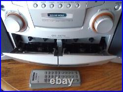 Sony CFD-ZW755 CD Radio Cassette Recorder Boombox Stereo Cleaned, Tested/Org Box