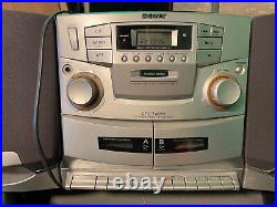 Sony CFD-ZW755 CD Radio Cassette Tape Player Stereo Boom Box Mega Bass & Remote