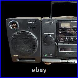 Sony CFD440 Portable Shelf Boombox Stereo System AM/FM CD Cassette(needs repair)