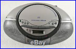 Sony CFDS350 Portable CD Radio Cassette Recorder Boombox Speaker System (Silver)