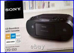 Sony CFDS50 Portable CD, Cassette & AM/FM Radio Boombox