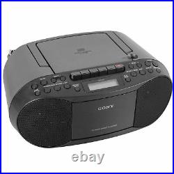 Sony CFDS70-Portable Boombox Stereo CD Player with Cassette Recorder & AM/FM Radio