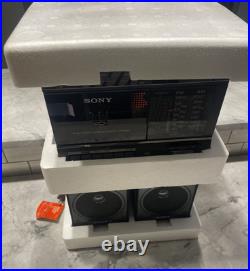 Sony CFS-3300 Transound FM/AM Stereo Cassette Tape Boombox (Open Box) 1986 NEW