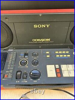 Sony CFS-C7 CHORDMACHINE Boombox Portable Cassette Tape Recorder Used