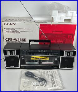 Sony CFS-W365S Portable Stereo Cassette AM/FM/SW1/SW2 Radio Boombox Boxed New