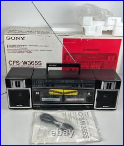 Sony CFS-W365S Portable Stereo Cassette AM/FM/SW1/SW2 Radio Boombox Boxed New Sony CFS-W365S Portable Stereo Cassette AM/FM/SW1/SW2 Radio Boombox Boxed New