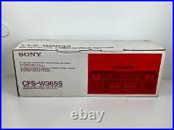 Sony CFS-W365S Portable Stereo Cassette AM/FM/SW1/SW2 Radio Boombox Boxed New Sony CFS-W365S Portable Stereo Cassette AM/FM/SW1/SW2 Radio Boombox Boxed New