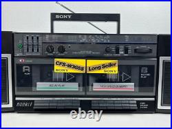 Sony CFS-W365S Portable Stereo Cassette AM/FM/SW1/SW2 Radio Boombox Boxed New Sony CFS-W365S Portable Stereo Cassette AM/FM/SW1/SW2 Radio Boombox Boxed New