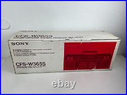 Sony CFS-W365S Portable Stereo Cassette AM/FM/SW1/SW2 Radio Boombox Boxed New