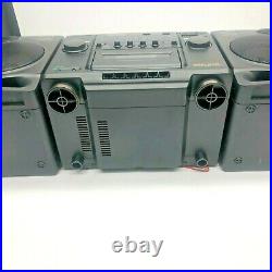 Sony Cfd 510 CD Boombox Mint Condition Portable Stereo Tape Player Black Vintage