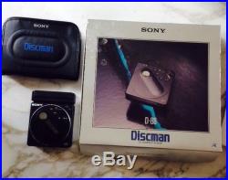 Sony Discman Cd Player D-88 Rare Plays 3 & 5 Discs, Original Box Boombox Era