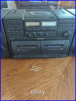 Sony Mega Bass CFD-470 Boom Box, Untested Cassette Player