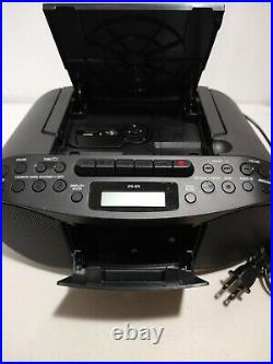 Sony Portable Boombox AM FM Stereo CD-RW MP3 Player Tape Deck Recording New