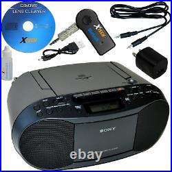 Sony Portable Boombox CD Radio Cassette Player +Wireless Bluetooth Receiver Kit