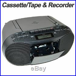 Sony Portable Boombox CD Radio Cassette Player +Wireless Bluetooth Receiver +Kit