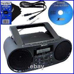Sony Portable Boombox CD Radio Player +Wireless Bluetooth Receiver Kit
