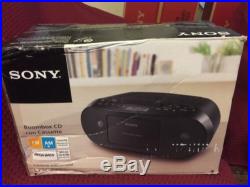 Sony Portable Boombox MP3 CD Cassette Player Digital AM/FM Radio AC/Battery New