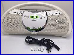 Sony Portable Boombox ZS-Y3 Radio CD-R/RW With Original Remote Tested Works